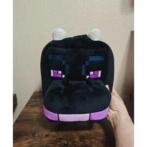 Minecraft Boys Ender 12.5" Black Plush  Backpack NWT